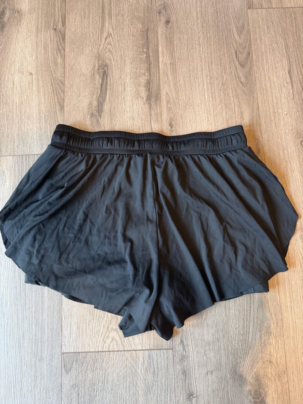 Joy Lab Black Athletic Drawstring Flare Shorts - Picture 5 of 6